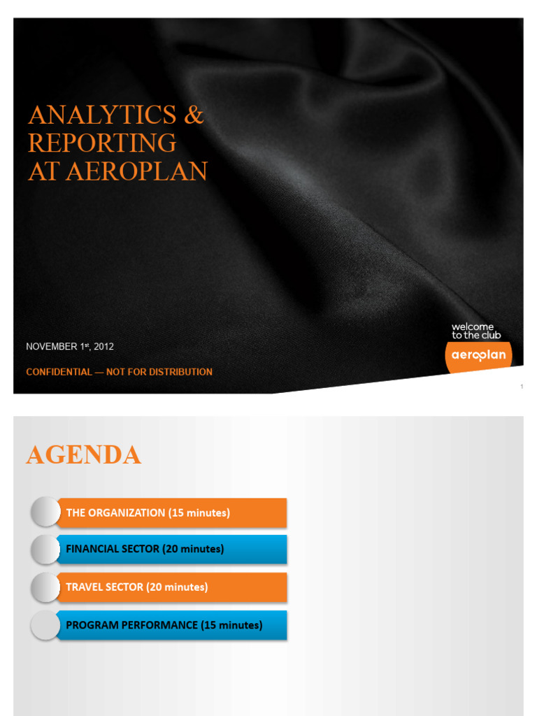 Aeroplan Analytics & Reporting Overview | PDF | Analytics | Market ...