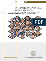 Febrero 2024 - Ranking CB de Gobernadores, Intendentes Federales e Imagen Del Presidente Provincia Por Provincia