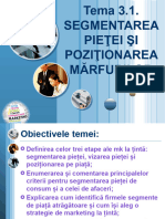 Tema 3.1. Segmentarea Pietei