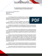 Intervencion Del Presidente Castillo en Onu Setiembre 2021 PDF
