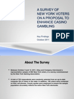 A Survey of New York Voters On A Proposal To Enhance Casino Gambling