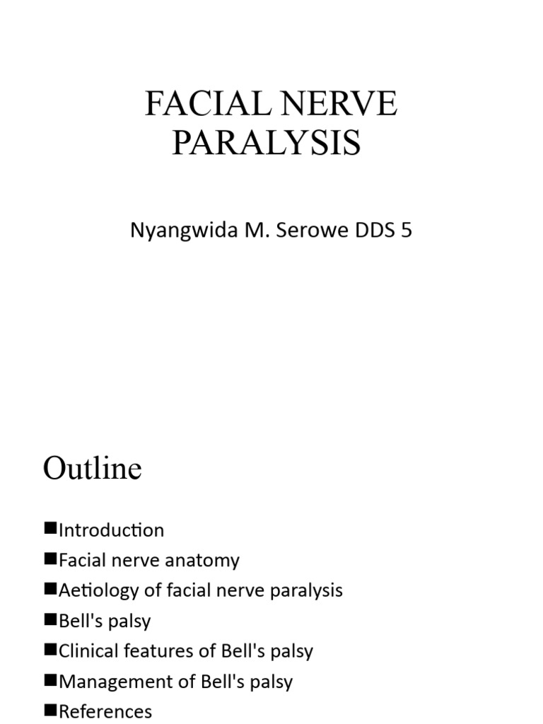 Understanding Facial Nerve Paralysis | PDF | Medical Specialties ...