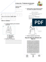 1P Religion EXAMEN FINAL DEL 1ER PERIODO DE RELIGION