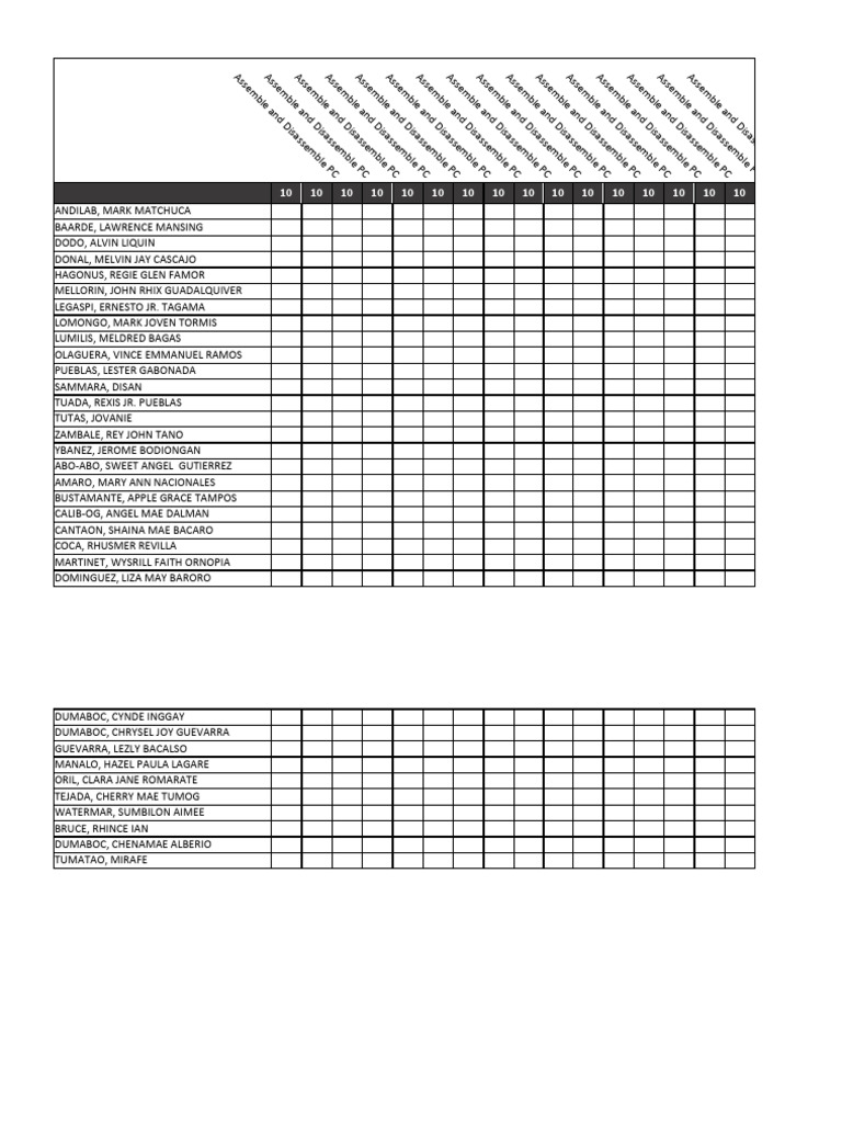 Gradebook Work Immersion 2022 2023 Pdf