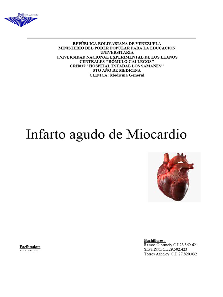 Infarto Agudo de Miocardio Definitivo | PDF | Infarto de miocardio ...