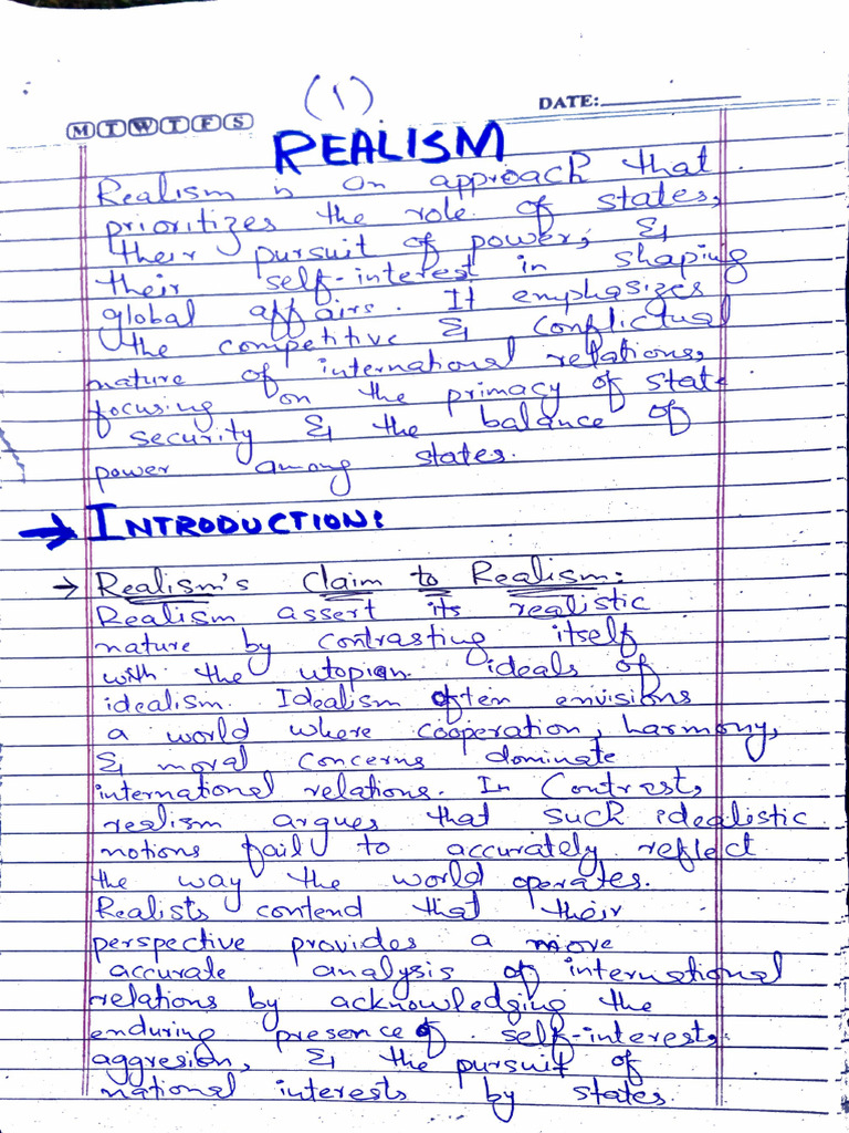 Realism | PDF