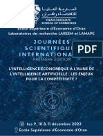 1ere Edition Journees Scientifiques Internationales