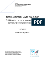 Instructional Material For Good Governance and Corporate Social Responsibility