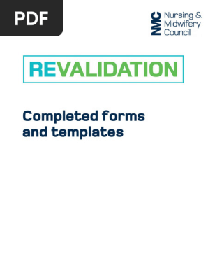 Completed Revalidation Forms and Templates