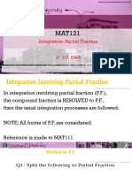 MAT121 integration-Note-III Partial-Fraction 2021