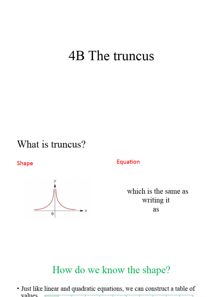 4B The Truncus | PDF