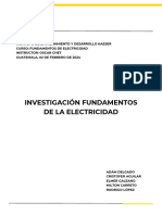 Investigación Fundamentos de La Electricidad