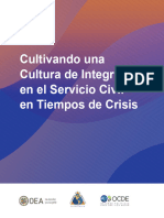 Cultivando Una Cultura de Integridad en El Servicio Civil en Tiempos de Crisis