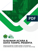 Susunan Acara & Data Urut Tampil Peserta Fesban KUBAHIRENG 2024