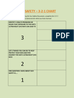 Sun Safety Reflection - 3-2-1 Chart