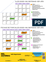 Sistemas 1er Año - Fechas de Parciales 2023