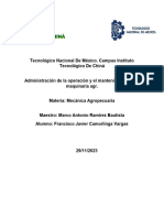 Administracion de La Operacion y Del Mantenimiento de La Maquina Agr.