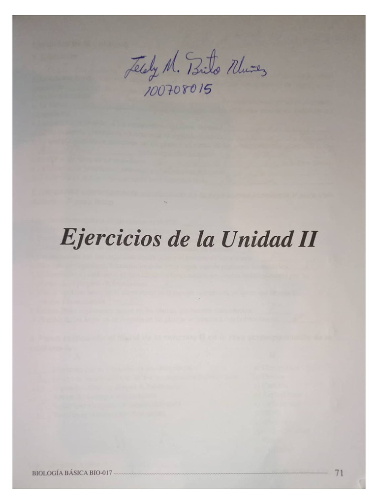 Unidad 2 Bio | PDF