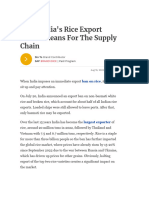 What India's Rice Export Freeze Means For The Supply Chain