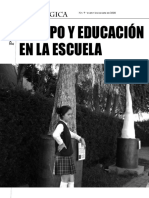 Cuerpo y Educación en La Escuela