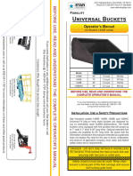 Forklift Bucket 1400B - Manual