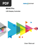 MX40 Pro LED Display Controller User Manual V1.2.2