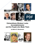 Extrraordinary Windsor Locks Accomplishments and The People Who Accomplished Them