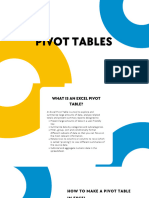 Pivot Tables