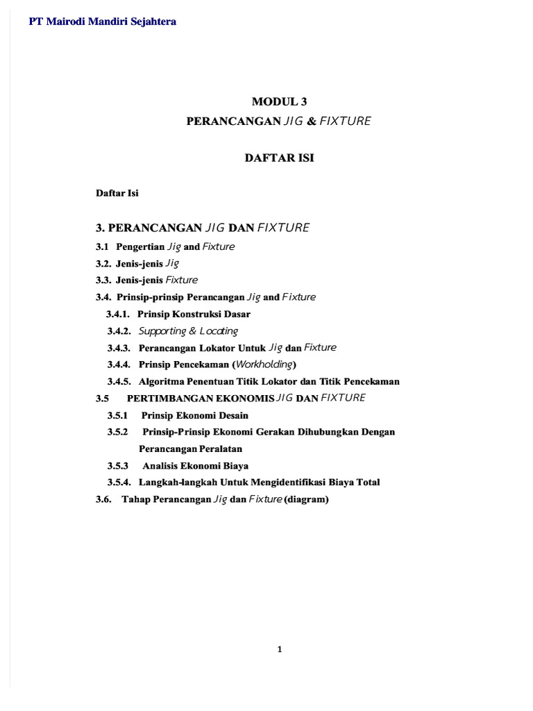Pdf 5 Perancangan Jig Amp Fixture Compress Pdf