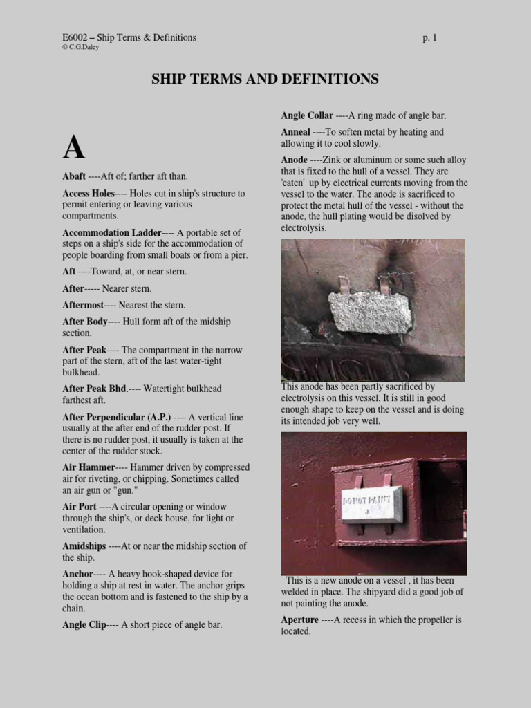 Ship Terms | PDF | History