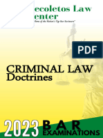 2023 Criminal Law Doctrines