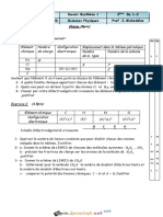 Devoir de Synthèse N°1 - Sciences physiques - 2ème Sciences exp (2015-2016) Mr Inoubli Slaheddine