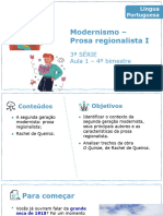 Modernismo - Prosa Regionalista I