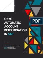 OBYC Automatic Account Determination in SAP