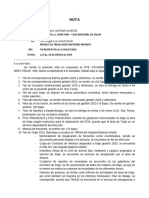 Informe DE ENTREGA DE DOCUMENTOS