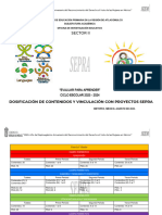 S.ii Dosificación de Contenidos y Vincuculación Con Proyectos Sepra 3