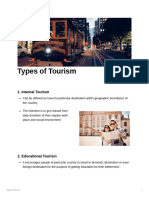 Types of Tourism