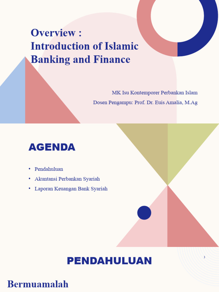 Overview Introduction of Islamic Banking and Finance | PDF
