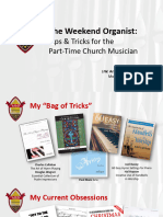 Weekend Organist Handout
