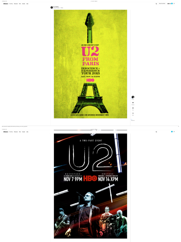 U2 - Key Art - Behance | PDF | Computer Mediated Communication | World ...