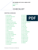 Studio Supplies Checklist