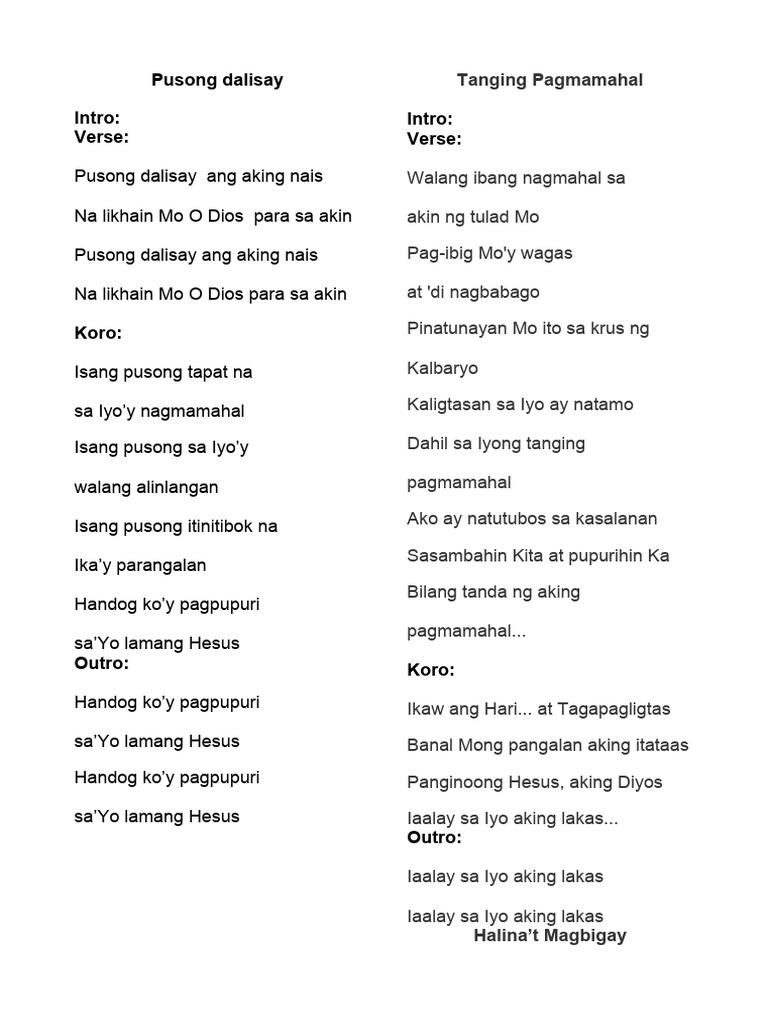 Pusong Dalisay | PDF