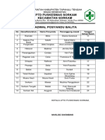 Jadwal Posyandu