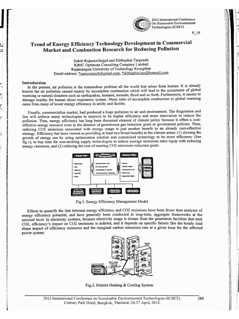 Trend of Energy Efficiency Technology Development | PDF