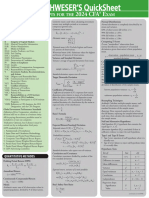 CFA 2024 L1 Quick Sheet
