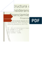 Estructura de Capital Considerando Las Fuentes de FinanciamientoII PDF