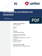 Ley Comercio Electronico de Honduras