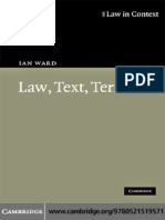 Ian Ward Law, Text, Terror