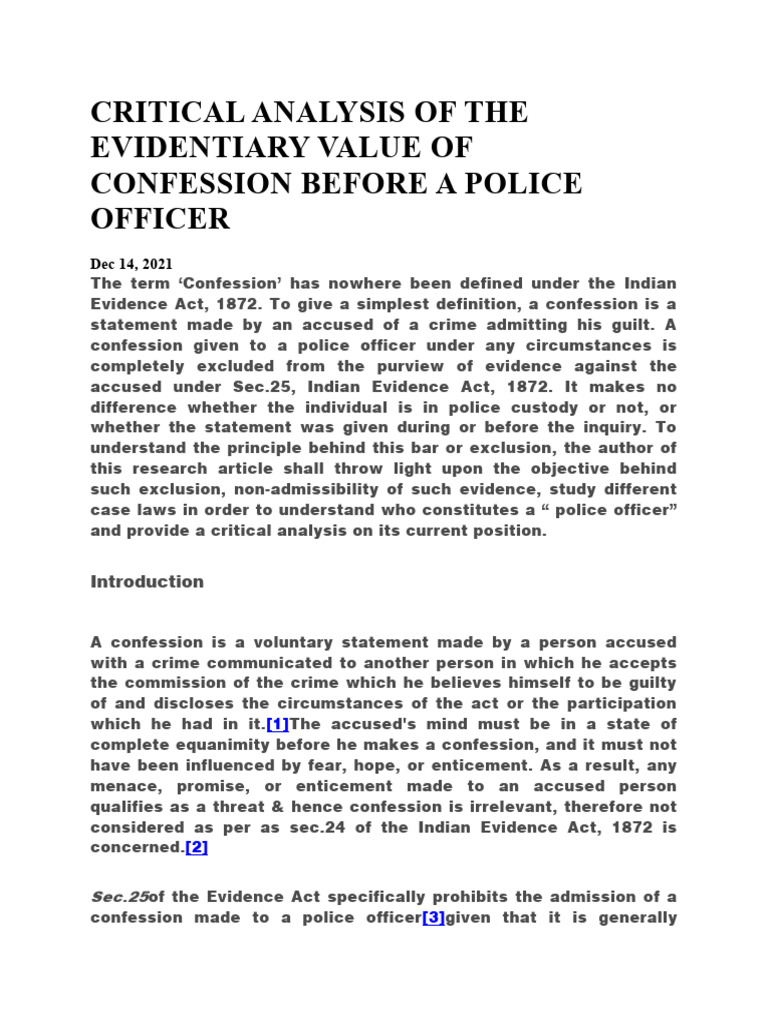 critical-analysis-of-the-evidentiary-value-of-confession-before-a