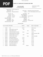 Gold Loan Statment